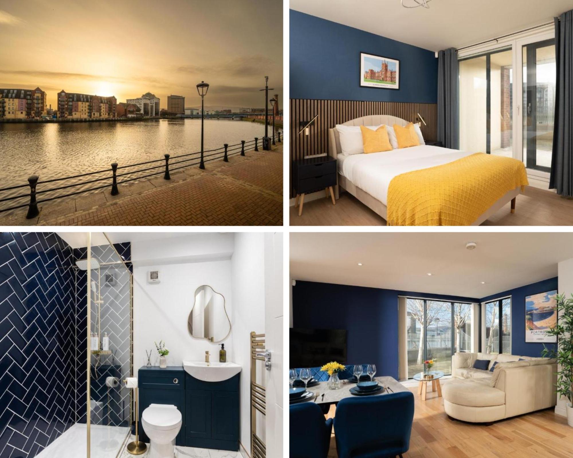 River Side Apartment, City Centre - Beautiful View And Free Parking! Belfast Exterior foto